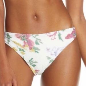 Chelsea28 White XL Floral Hipster Bikini Bottoms